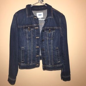 Dark blue jean jacket